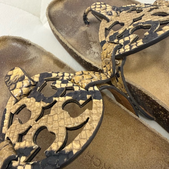 TORY BURCH Miller Cloud Snake Print Sandal 6.5 - Picture 2 of 5